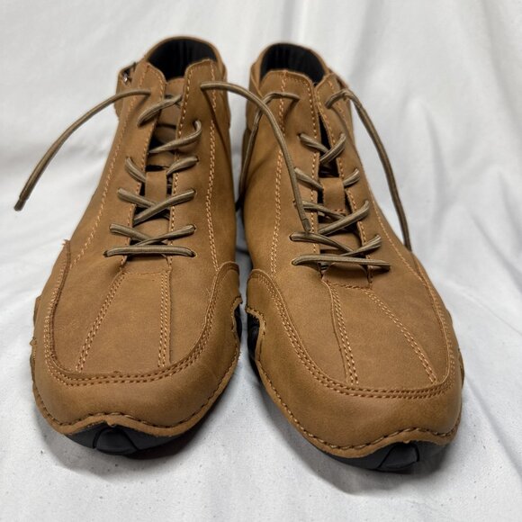 LDECK Suede High Top Shoes Mens Size 41, US 8 Tan Excellent Used Condition - Picture 3 of 10